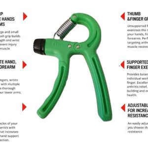 Simple Adjustable Hand Gripper Strengthener – Wrist & Forearm Workout Trainer