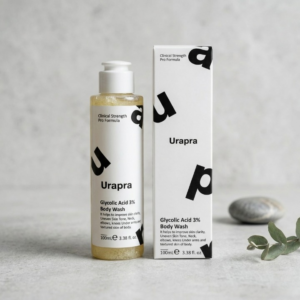 Urapra Glycolic Acid 3% Body Wash – Exfoliating Body Cleanser