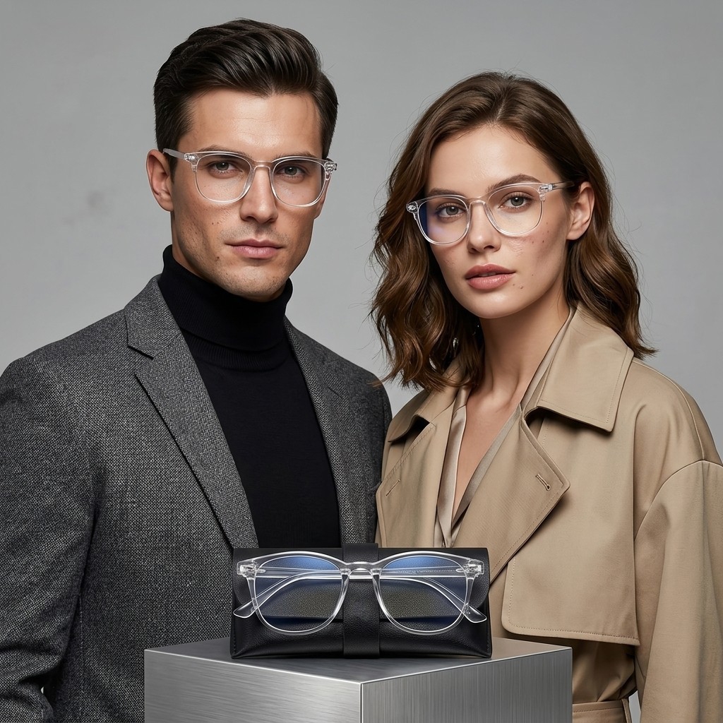 Transparent UV400 Blue Light Blocking Glasses - Image 5