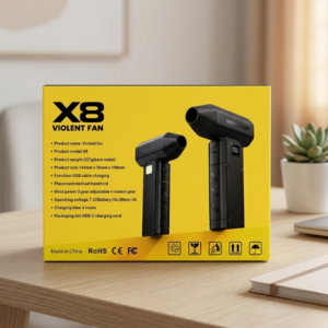 X8 Violent Fan Mini Jet Fan Handheld USB Rechargeable Brushless Powerful Airflow