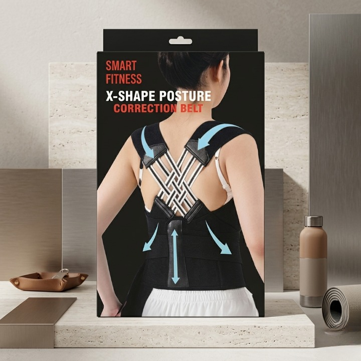 Smart Fitness X-Shape Posture Correction Belt – Back & Shoulder Support - Image 2