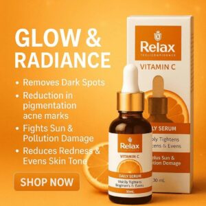 Relax Vitamin C Daily Serum - 30ml Visibly Brightens, Evens Skin Tone
