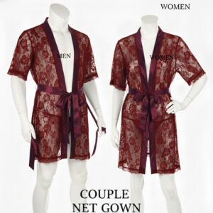 Couple Matching Romantic Robe / Gown Set – Sensual Net Nightwear