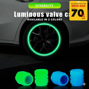 Luminous Valve Motorcycle Bicycle Bike Car Wheel Tyre Hub Cap Fluorescent Night