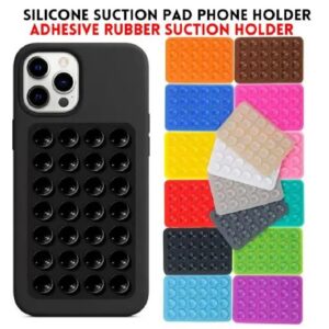 1 PCs Double Side Silicone Suction Pad Phone Holder – Self-Adhesive Square