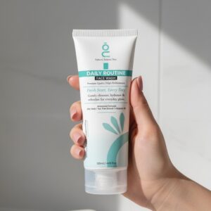 Daily Routine Face Wash gently cleanses, hydrates, and refreshes the skin