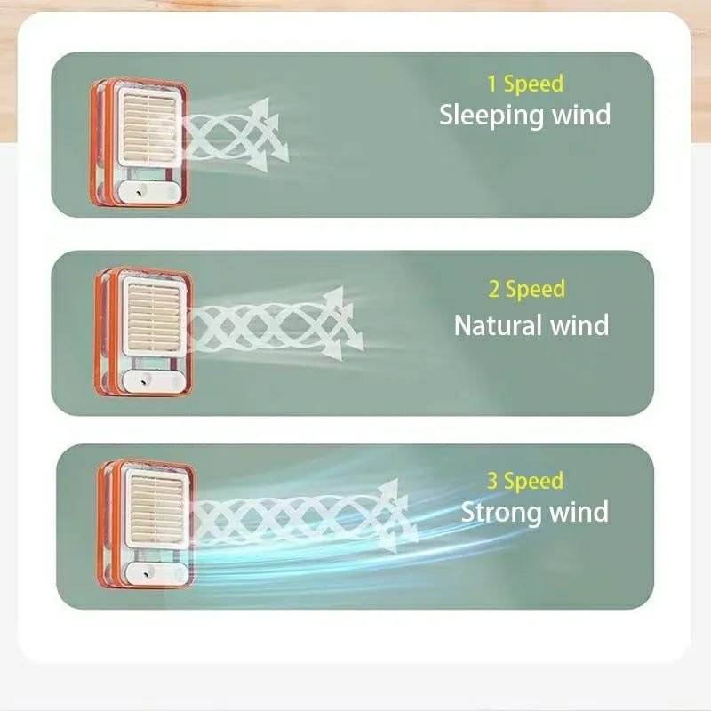 Rechargeable Portable Desktop Air Conditioner USB Mini Air Cooler Fan - Image 3