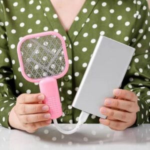 Electric Mini USB Mosquito Killer Racquet Lamp – Wireless Night Bulb &