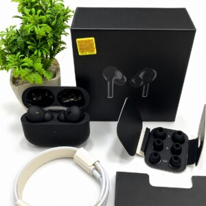 Black Pro 2 Box Pack Wireless Earbuds with All Accessories – Black