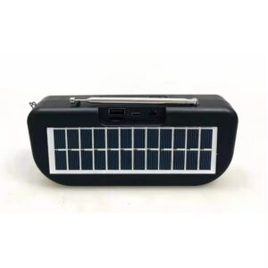 Portable Solar Rechargeable Radio With USB Charging Cable For Outdoor Use