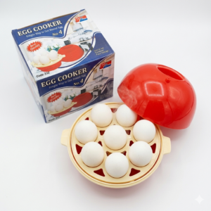 Egg Electric Egg Boiler and Vegetable Steamer – Automatic Shut-Off Rapid Cooker