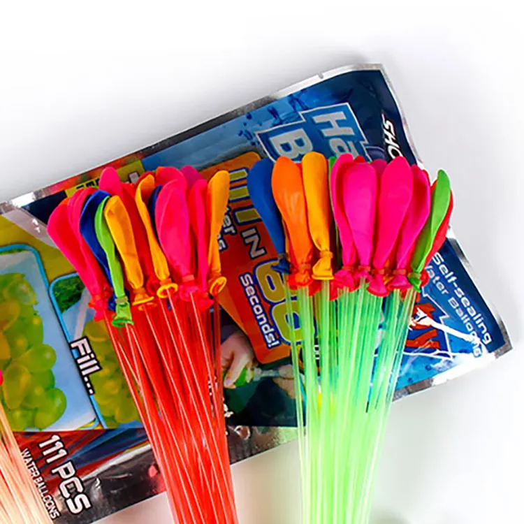 111pcs/bag - Fast Fill Water Balloon Kit Quick Fill Magic Self Sealing - Image 3