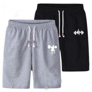 [Pack Of 2] Simple Stripe Style Fashion Shorts