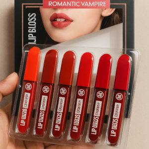 Romantic Empire Matte Lipgloss Set of 6 – High Pigment, Long-Lasting Liquid