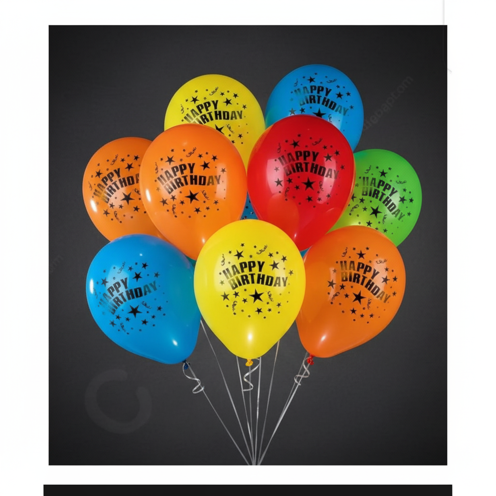 5Pcs Light Up LED Balloons HBD – Glowing Party Balloons - Image 2