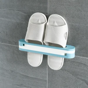 3 In 1 Shoes Rack Wall Mounted Folding Slippers Shoes Bathroom Towel