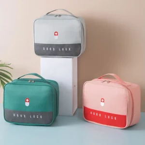 Empty Medicine Pills Storage Box Organizer First Aid Kit Medicine Bag Portable