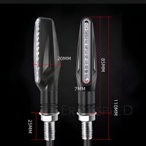 Pack of 1 pair(2pcs) - Audi Flow Style Led Motorcycle Turn Signals