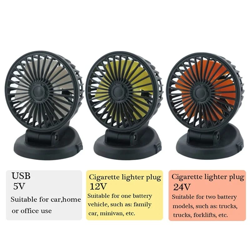 Portable Car Cooling Fan Multi-Angle Rotatable - Image 5