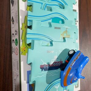 Puzzle Track Car Play Set / DIY Building Block Train Rail Car
