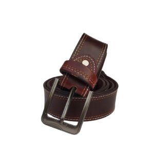 (Big Size) - Men Buffalo pull-up leather Waist Belt