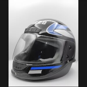 Uneed Bike Helmet unbreakable - Black - Transparent Visor - Motorcycle Helmet