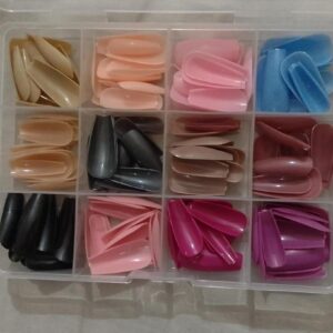 144 PCs nails box colorful and Shiny nails box