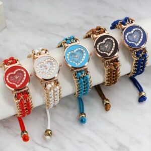 Girl Stainless Steel Bracelet Stylish Watch (without Box)