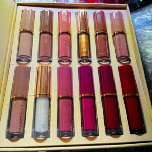 12 Pcs Mocallure Transparent Clear Lip Gloss High Pigment Lipgloss Set Best