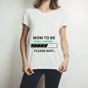 Combo Of Dad to Be & Mom to Be Style White T-Shirt