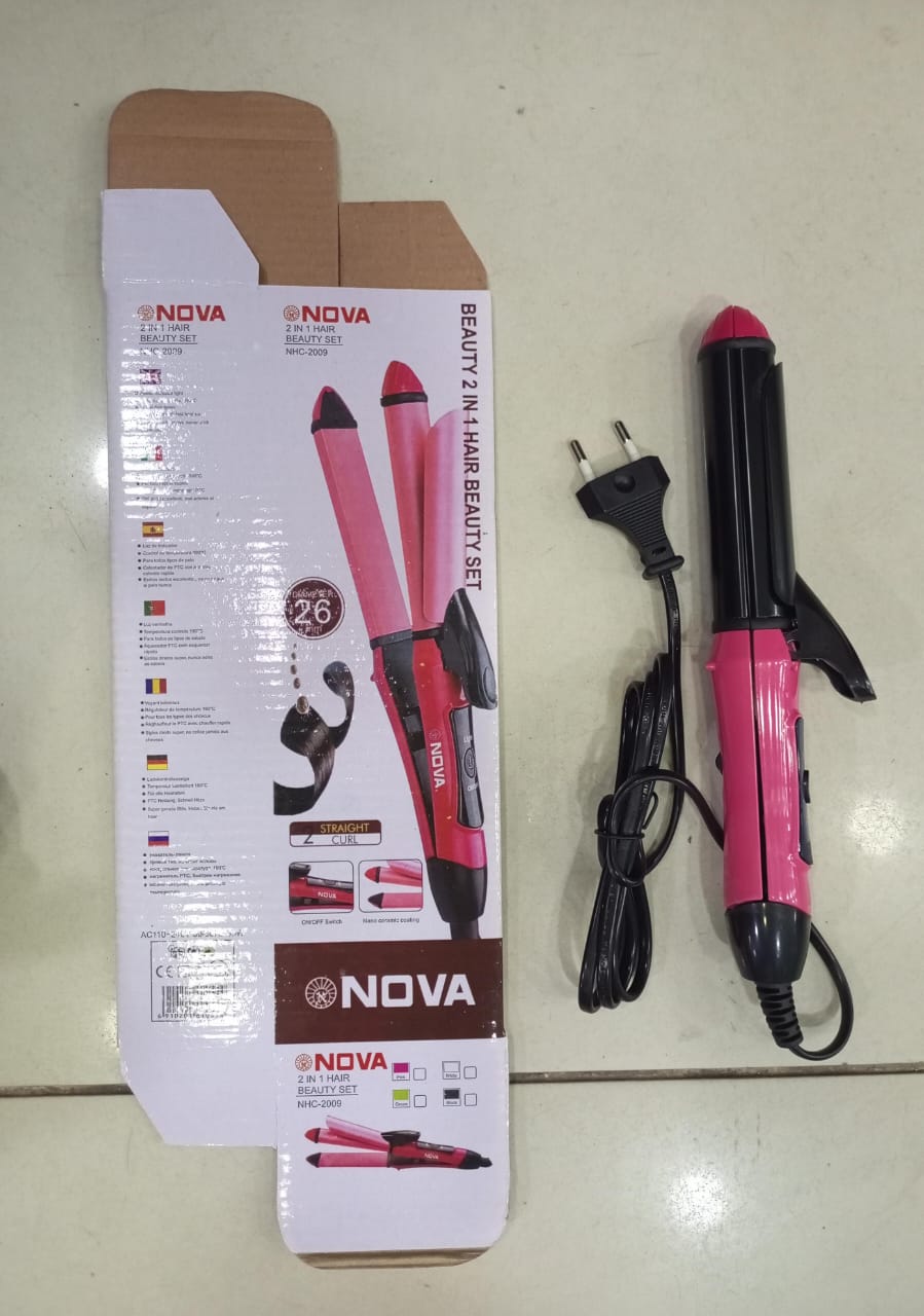 2-in-1 Nova Hair Straightener and Curler – Dual-Use Styling Tool - Image 2