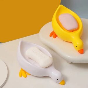 1 Pc Duck Soap Holder, Cute Soap Drying Rack, Kitchen Bathroom Shelf
