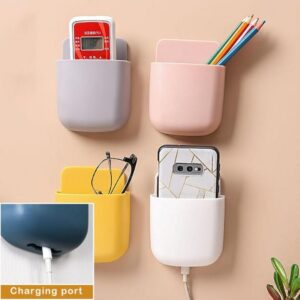 1 Pcs U Shape Wall Mounted Mobile And Remote Holder Wall Mounted