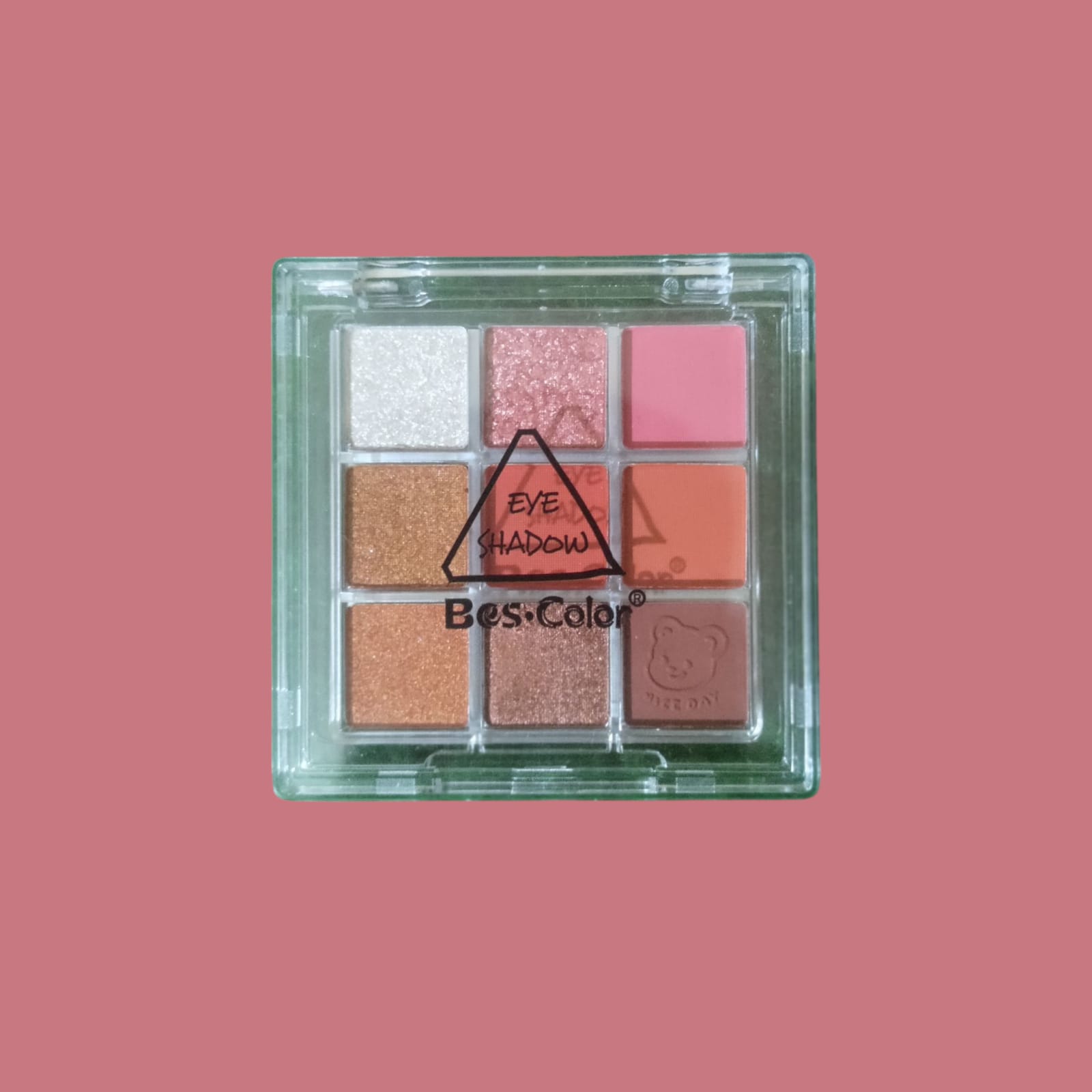 9 Colors Eyeshadow Palette – Multicolor Matte & Glitter Cream-Based - Image 2