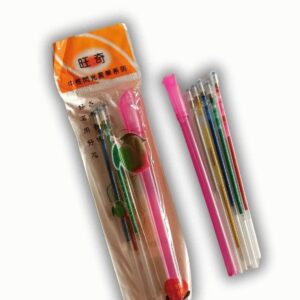Glitter Gel Pen Refills Set – 5 Multi-Colored Metallic Ink Refills