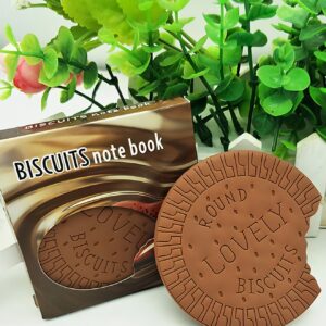 Biscuit Shaped Notebook – 80 Pages Round Steno Pad