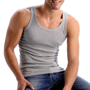 Jersey Grey Sando Gym Sando Tanks Top For Men Solid Grey Tank Top