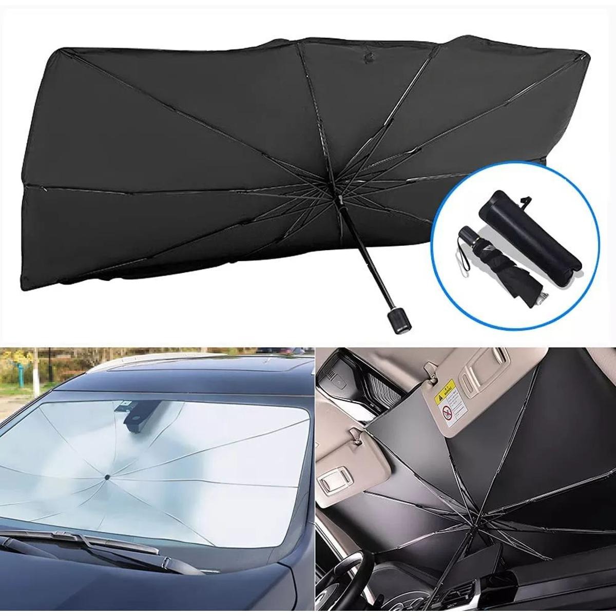 Universal Foldable Car Windshield Sun Shade Umbrella – UV Protection & Heat - Image 2