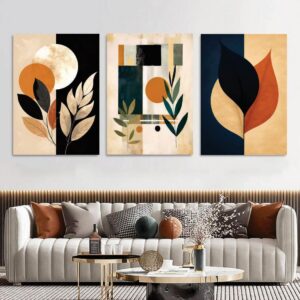 Set of 3 Premium Wall Art Photo Tiles – Modern Home Decor Sets 8x11