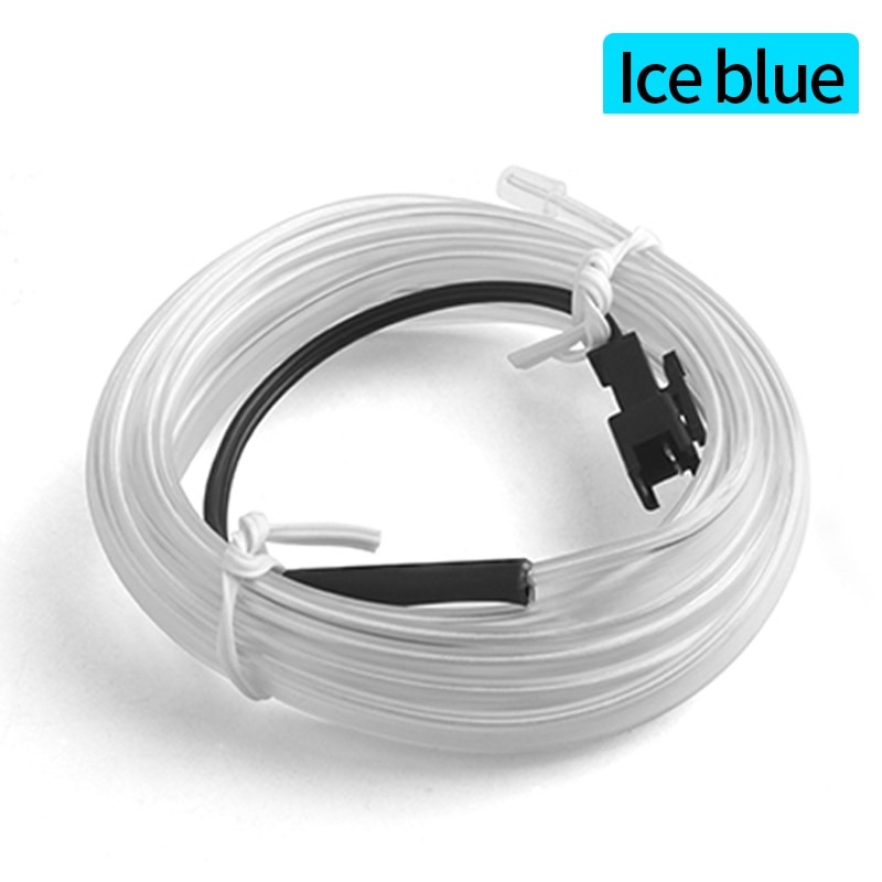 Flexible EL Wire LED Strip Car Interior Ambient Light – Ice Blue