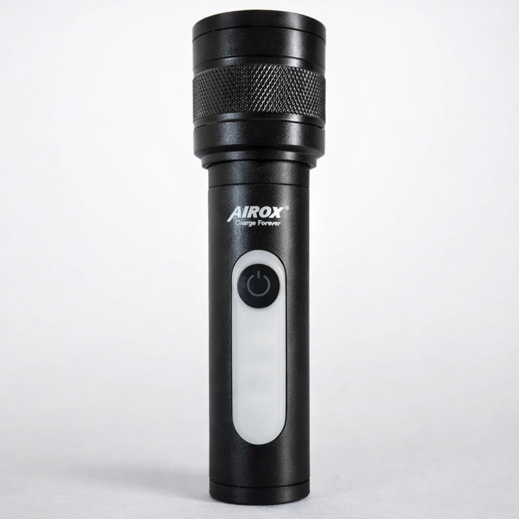 Airox 5 In 1 Rechargeable Flash Light – Type-C Charging Black - Image 2