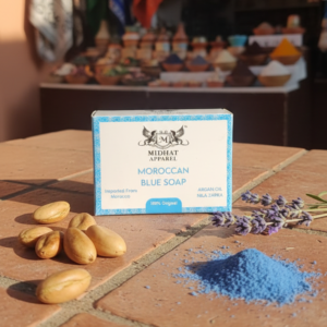 Midhat Apparel Moroccan Blue Soap For Premium Personal Care - 100Gram