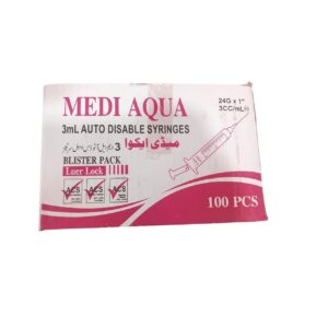 Medi Aqua 3cc Syringes – Precision, Safety & Comfort