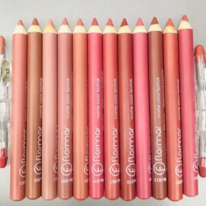 Set of 12/6 Pcs Matte Nude Colors Lip Liners Pigmented Lip Pencils