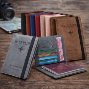 Premium Portable Passport Holder Pouch & Multi-Functional Travel Wallet - Size 6*4