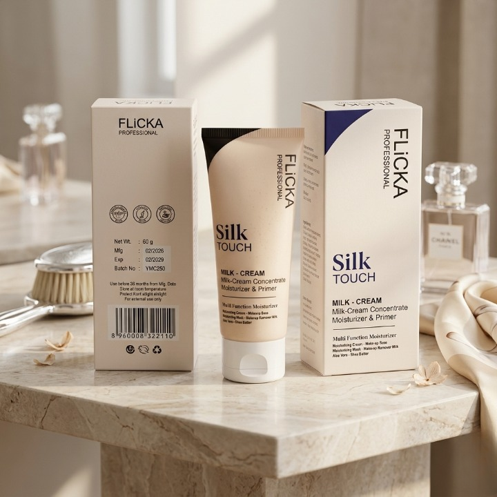 Flicka Professional Silk Touch Milk-Cream – Multi-Function Moisturizer & Primer - 60 - Image 2