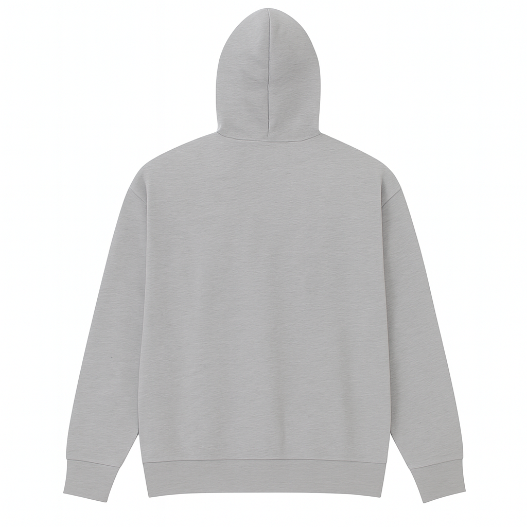 Printed Grey Hoodie - Image 2