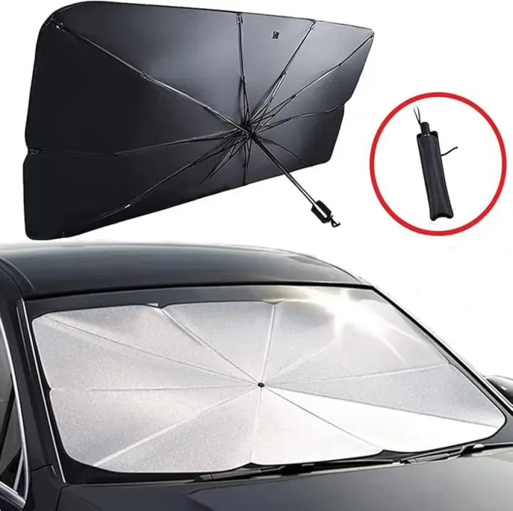 Premium Car Windshield Sun Shade Umbrella – Foldable Auto Front Window UV - Image 3
