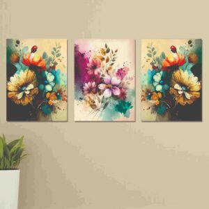 Set of 3 Wall Art Wooden Phototile Frames for Wall Decor