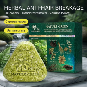 Green Gold Herbal Hair Soap - Natural Cleansing And Nourishing Bar